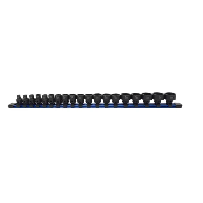 Astro Pneumatic 3/8″ Drive Metric 6-Point Shallow Nano Impact Socket Set – 19PCS