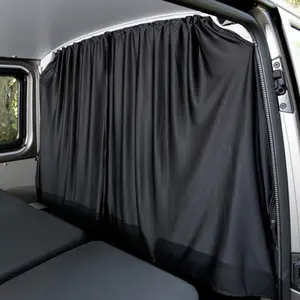 Black privacy curtains - suitable for cars/homes/camping/for FIAT Ducato VIP T5 T6 Ford Transit Sprinter - Car Window Shades | Front and rear blackout privacy screens | Car partition curtains