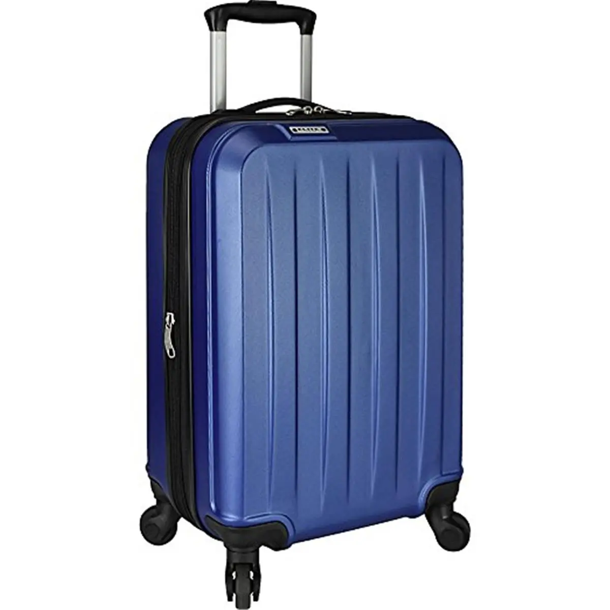 Travelers Choice Elite Dori 4-Wheels Lightweight Expandable Carry-On Spinner Luggage, Navy, Push Button, Spinner Wheels