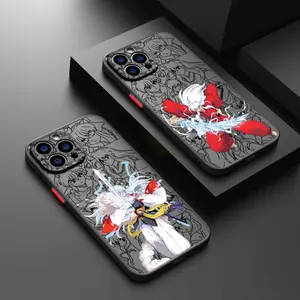 Half Demon Boy Inuyasha For iPhone 17 16 15 14 13 12 11 mini Pro Max Plus Cover Funda Silicone Frosted Translucent Phone Case