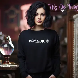 Women's Hidden Message Crewneck - Casual Sweater
