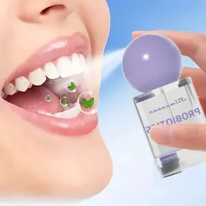 Probiotic Oral Spray for Sensitive Gums & Mouth, Alcohol-Free Gentle Formula, Instant Fresh Breath, Long-Lasting Bad Breath Control, Travel Size Portable Mouth Freshener for Daily Oral Care