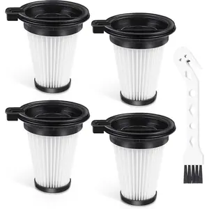 4 Pack Replacement Filters for Wyze Cordless Vacuum Cleaner, Removable and Washable Filter Accessories Set with 1 Cleaning Brush