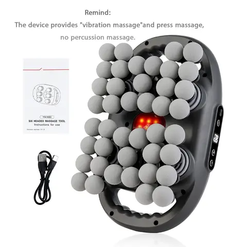 42-Head Fascia massager, USB Rechargeable Massagers, Cordless Rechargeable Massagers, High-Quality Massage Tool for Muscle Relief, Ergonomic Design, Portable and Lightweight, Ideal for Athletes and Fitness Enthusiasts