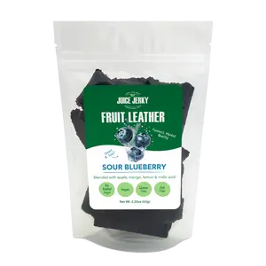 Sour Blueberry Fruit Leather by Juice Jerky - Farmers Market Quality, Hand-made, No Added Sugar