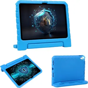 Case for iPad 11th A16/10th Generation with Pencil Holder & Handle Stand, Super Protection Kids Proof Cute EVA Cover for 11"/10.9" iPad 2025 & 2022 Tablet Casing