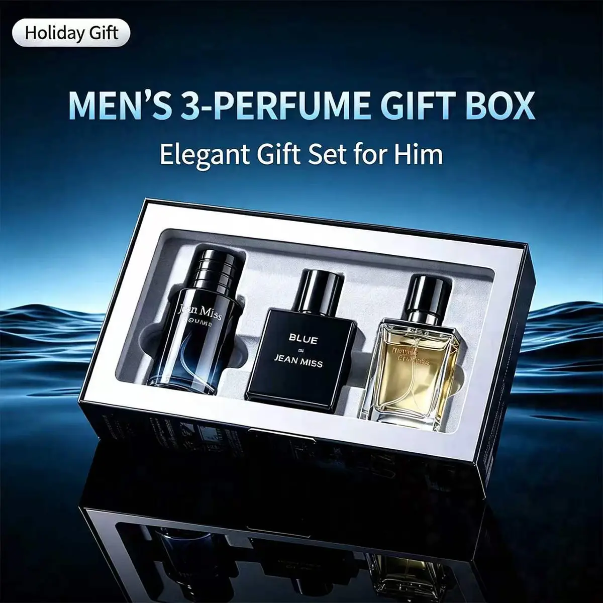 Men's 3-Piece Perfume Gift Set - Ideal Gift for Birthdays, Holidays