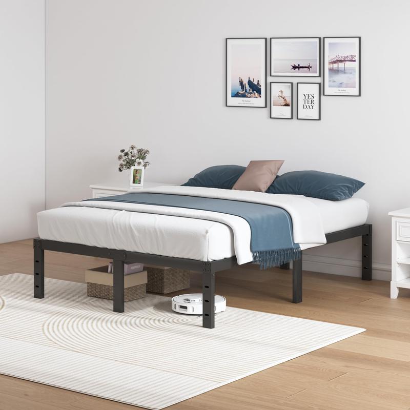 Edenza1 Twin Bed Frames, 14 16 18 Inch Heavy Duty Metal Platform Bed Frame Twin Size Support Up to 3500 lbs, No Box Spring Needed/No Shaking/Steel Slat Support/Noise Free/Easy Assembly Heavy Duty Queen Size Metal Bed Frame affordable  bed  frame