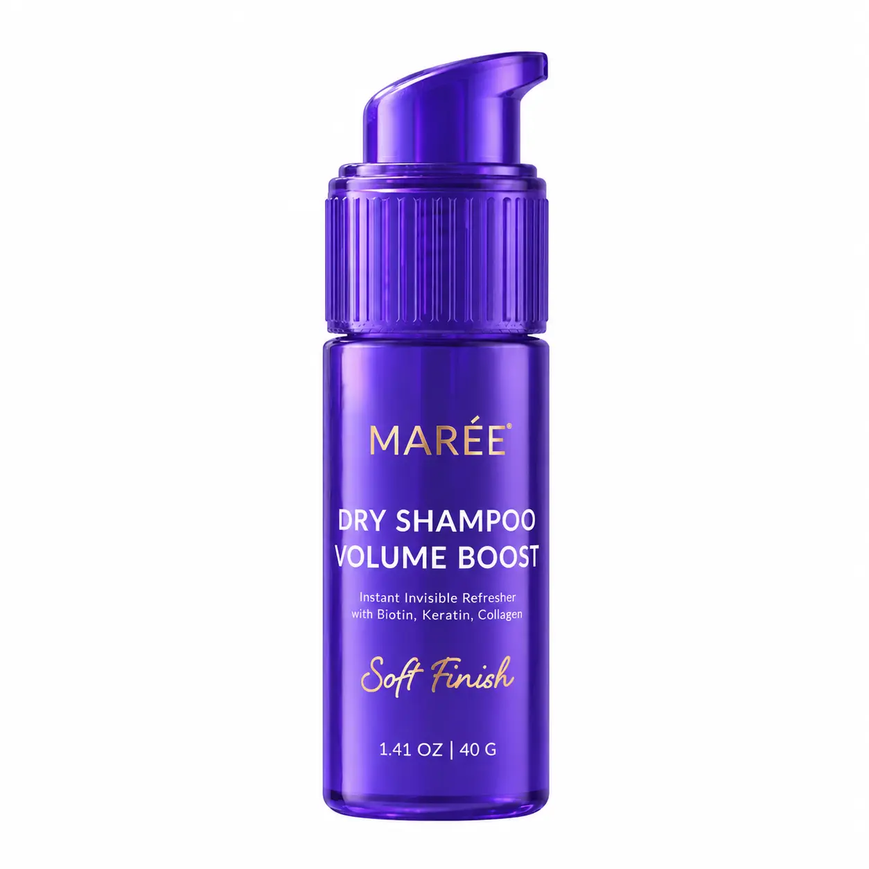 MARÉE Dry Shampoo Powder  – Non-Aerosol Oil Absorbing Formula – Refreshes Oily Roots & Adds Volume – For All Hair Types – 1.41 OZ