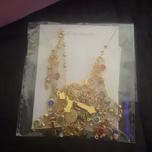 4 Piece Set Vintage Metal Jesus Cross Y-Style Long, Bohemian Style Boho Chic Colorful Crystal Glitter Cross Pendant Jewelry, Perfect Fashion Gift for Women