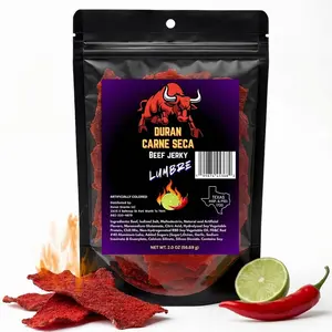 Tizon Lumbre Carne Seca - Spicy Fuego Beef Jerky Snack, Premium Mexican-Style Dried Beef, 2oz Resealable Pouch, No Added Hormones, USA Made
