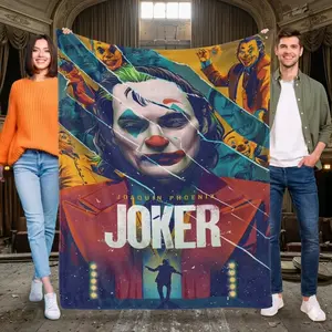 The Joker Movie Blanket Soft Throw Blanket Micro Flannel Fuzzy Blankets All Season Birthday Gifts Thin Bed Couch Decor Adult Nap Bedroom Car