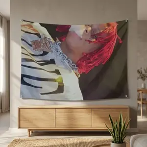 Rapper Trippies Redd Vintage Tapestry, A2 Size Soft Terry Cloth, Vibrant Portrait for Reading Nooks, Cozy Corners & Camping, Perfect Gift