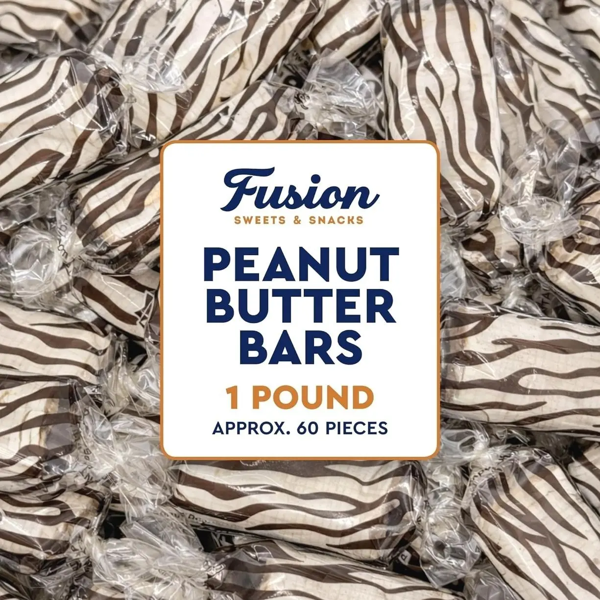 Peanut Butter Bars Candy - 1 Pound (Approx 60 Pieces), Peanut Butter Candy Bars In Bulk Bag, Individually Wrapped Old Fashioned Treats