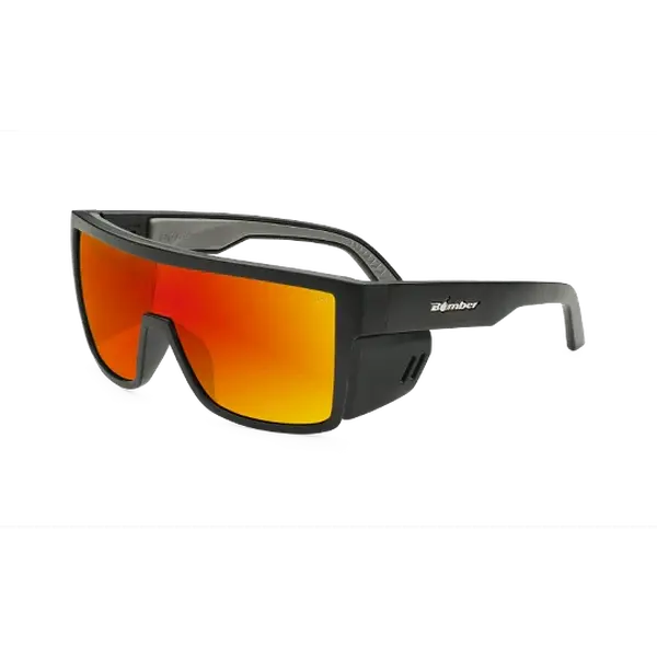 Bomber - Buzz Z87+ Polarized Matte Black / Fire Red Mirror Sunglasses