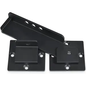 7.5" Flip Gate Latch Lock with Padlock Hole, 4mm Heavy Duty  Alloy Adjustable Door Latch for Sliding and Swing Open Door, Outdoor Gate, Wooden Fence, Barn Door, Shed, Garage, Yard