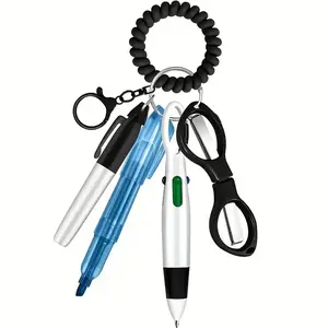 1 Set Nurse Pen Set, Including Retractable Mini Ballpoint Pens, Fluorescent Markers, Keychain, Perfect Nurse Gift, Multiple Colors Available, Highlighter, Writing Pens