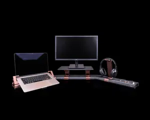 Focus Desk Hub – Modular Desktop Organizer with Monitor Stand