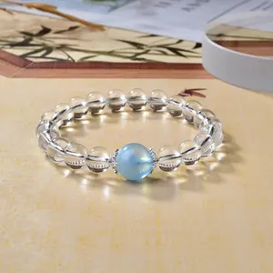 High-quality natural clear quartz bracelet