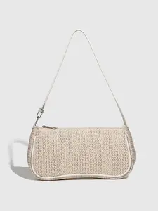 Summer Fashion New Straw Bag, Lightweight Crossbody Bag, Beach Vacation Style Shoulder Clutch, Small Underarm Handbag, Handbag Shoulder Purse, Trendy Summer Accessory
