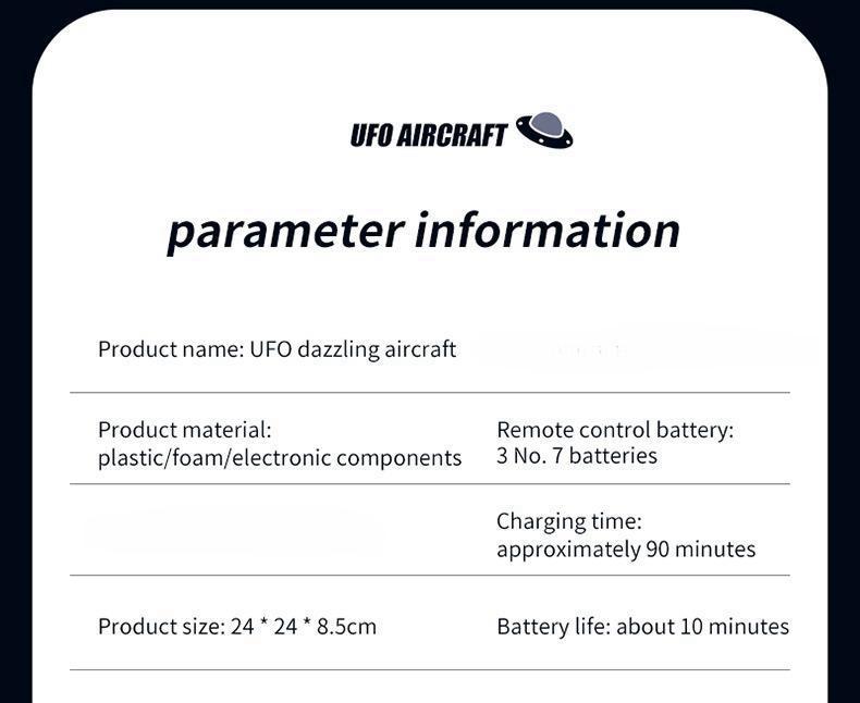 Foam UFO Drone – RC Aircraft with Colorful LED Lights, Auto Hover, 360° Stunt Flips, Toss-to-Fly Feature, Dual Battery Pack