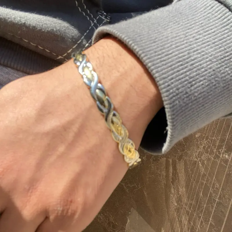 Handcrafted 99.9% Pure Copper Wrist Cuff Bracelet with Intricate Design, Adjustable Fit, Unisex, Perfect for Daily Wear or Special Occasions Handmade