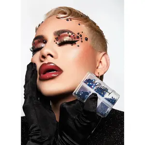 OIL SPILL HOLOGRAPHIC BLACK PEARL FACE GEMS FOR COSMETIC AND NAIL ART- MULTI SIZE MAKEUP EMBELLISHMENT