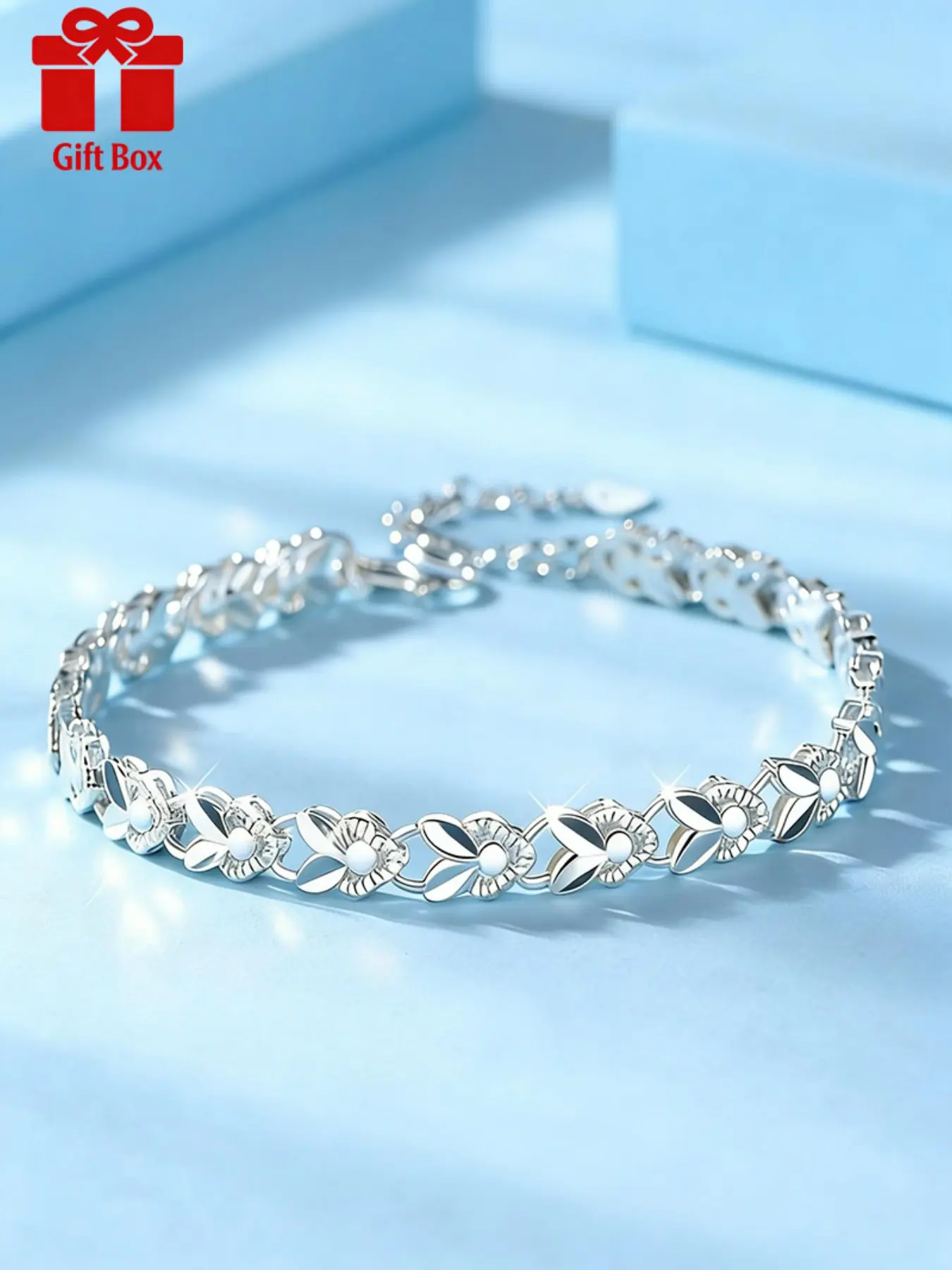 Women's Lucky Rabbit Pendant Silver Color Bracelet, Hypoallergenic Comfortable, Perfect Gift for Mother's Day Birthday Anniversary