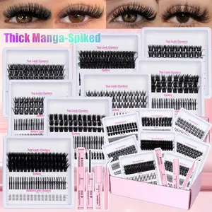 Spiky Manga Lash Kit l Fairy,Sidespike Kit, DIY Eyelash Extension, Waterproof Long Lasting Anime Lash Makeup Cosmetic