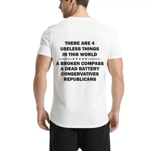 There Are 4 Useless Things T-shirt, Funny Political Graphic Tee, Unisex Shirts, Casual Wear, Conservative Tee