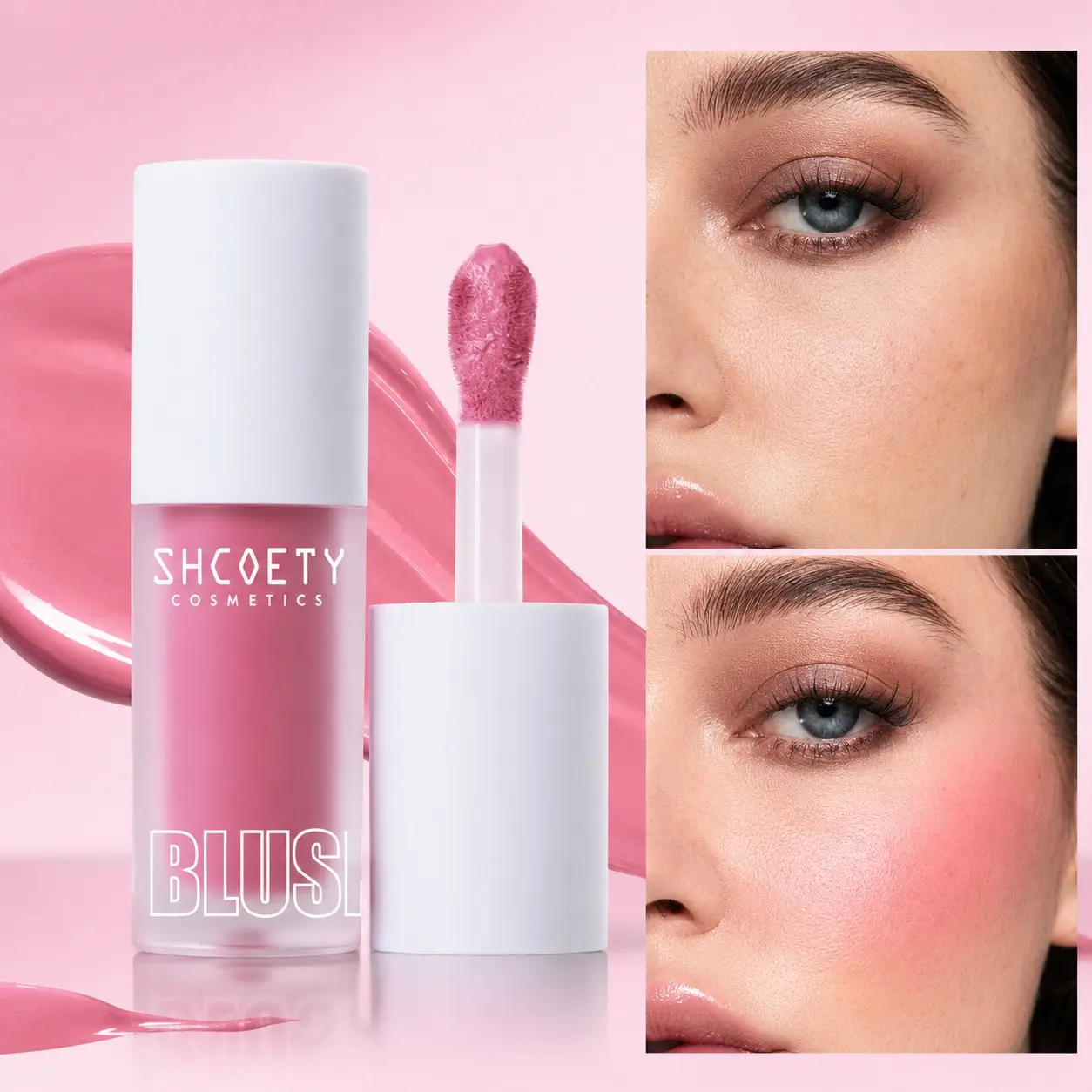 Long-Lasting Liquid Blush, Lightweight & Natural Finish, Multi-Shade Layerable, Non-Toxic Formula, Ideal for All Skin Tones, Lightweight Natural Look