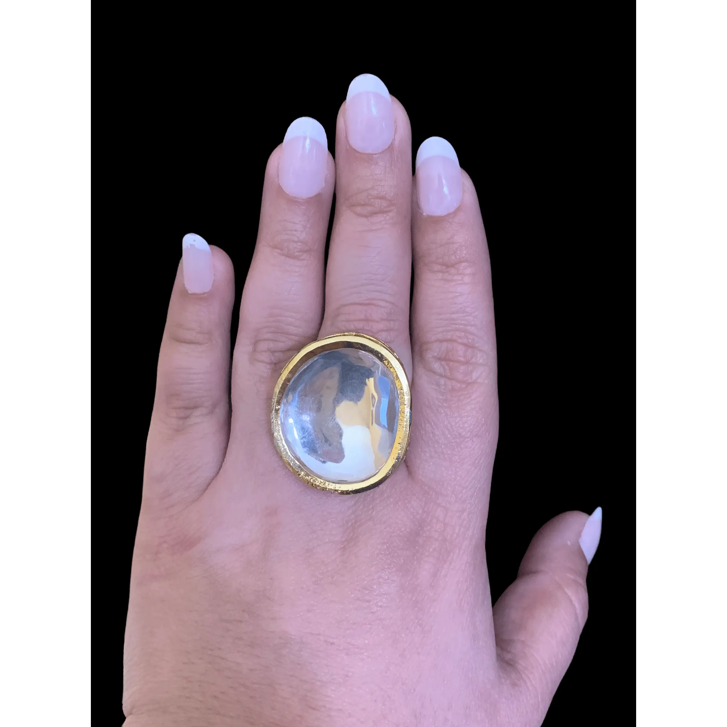 DJR19 Kundan statement ring ( READY TO SHIP)