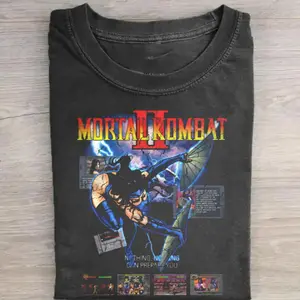 Mortal Kombat II Vintage Shirt, Scorpion and Sub-Zero Graphic Tee, Retro Arcade Shirt, Fighting Game T-Shirt, Classic 90s Game Shirt