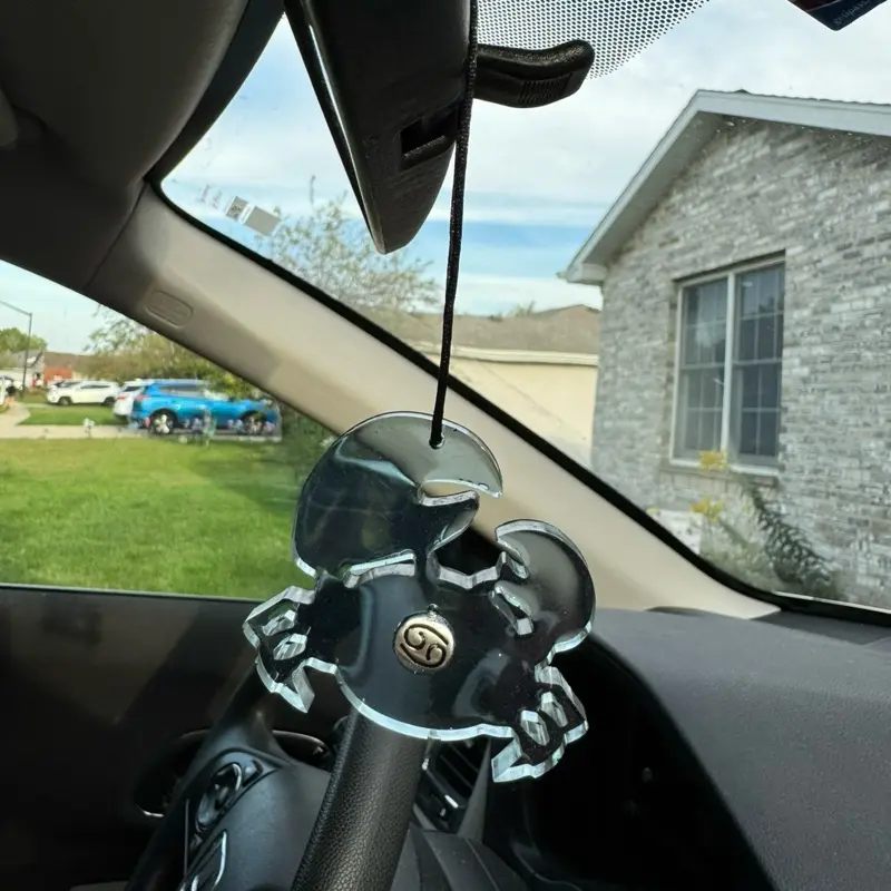Handmade Resin Zodiac Car Charm Pendants for Auto Accessories Unique Car Decorations