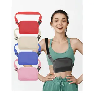 Nylon Waist Bag Chest Pack Outdoor Activity Running Phone Bag Crossbody Unisex Versatile, Durable Nylon Material, Perfect for Hiking & Travel, Jogging Equipment