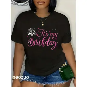 100% Cotton It's My Birthday Funny Novelty Women, , and Girls T-Shirt