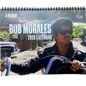 La Bamba Movie 2026 Retro Wall Calendar | Chicano Film Fan Art & Biker Aesthetic Gift