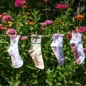 Best Sellers 4 pack Pilates Grip Socks, Non Slip Studio Socks for Pilates, Barre, Lagree & Yoga