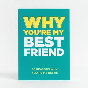 Why You’re My Best Friend Fill in the Blank Book Personalized Gift for Bestie Memory Journal for Birthday or Special Occasion