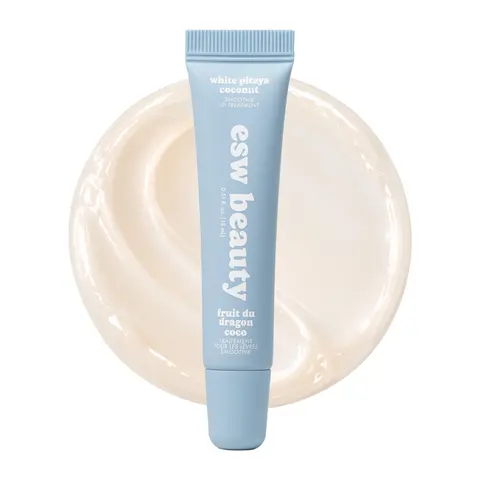 [ESW Beauty] | White Pitaya Coconut Smoothie Lip Treatment | Clear & Ultra Glossy | Hydrating & Nourishing | Korean Beauty Lip Balm with Peptides & Shea Butter