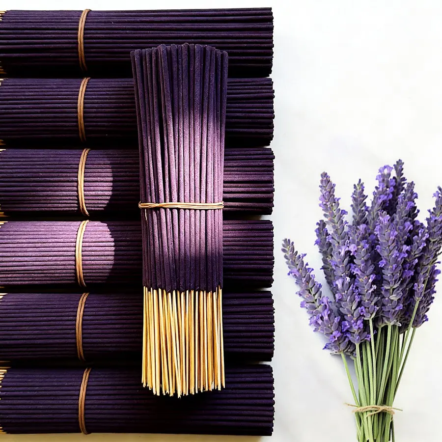 Lavender Sleep Aid Fragrance Incense Sticks, Floral Lavender Scent, Bamboo, Multiple Options 66/101/192g, Non-Irritating Scent, Ideal for Bedroom, Study, Meditation, Yoga