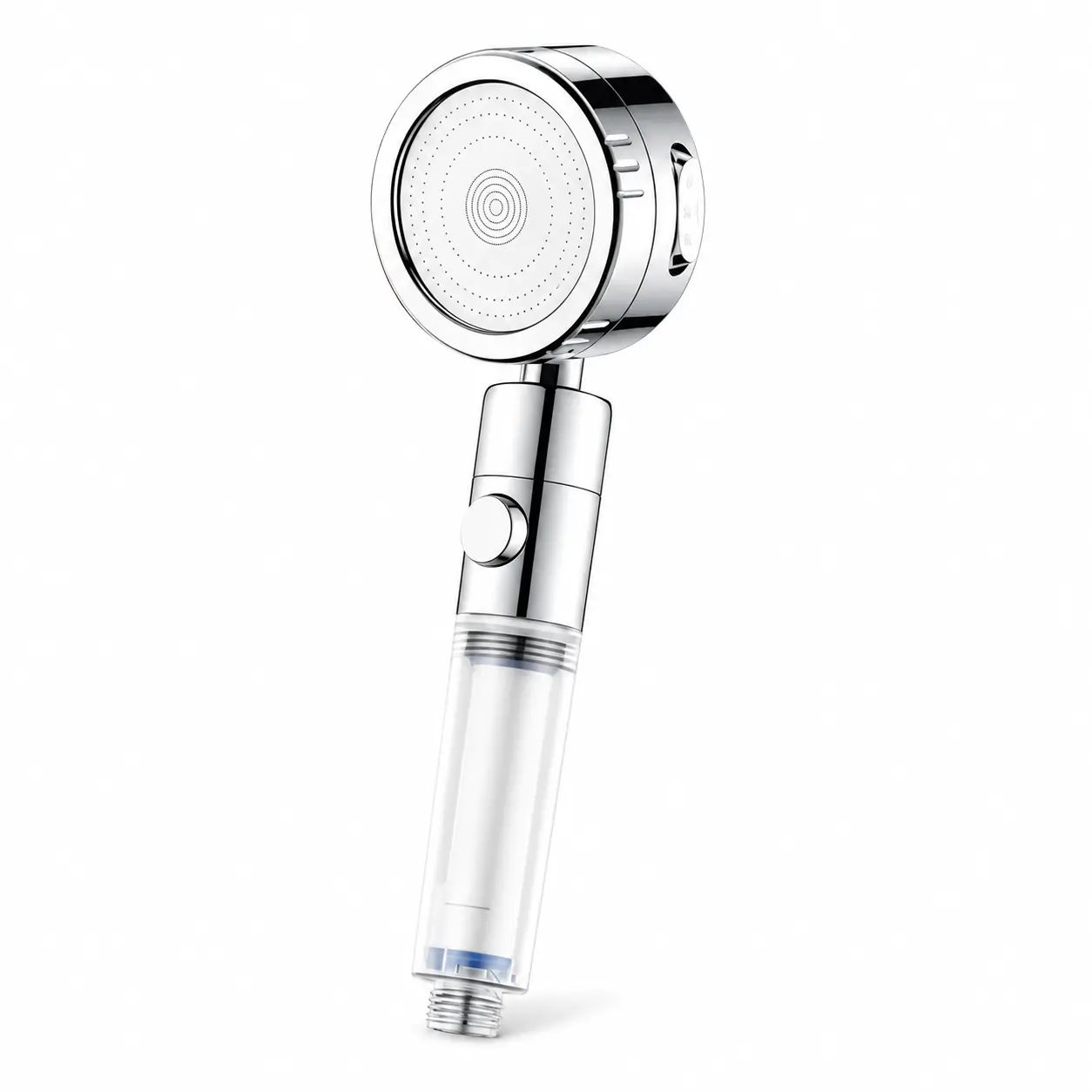 High Pressure 3-Speed Handheld Shower Head, Pause Button, High Flow for Low Water Pressure | Leak Hose, Drill-Free Bracket, 6 Filters for Shower & Pet Bathroom Cleaning