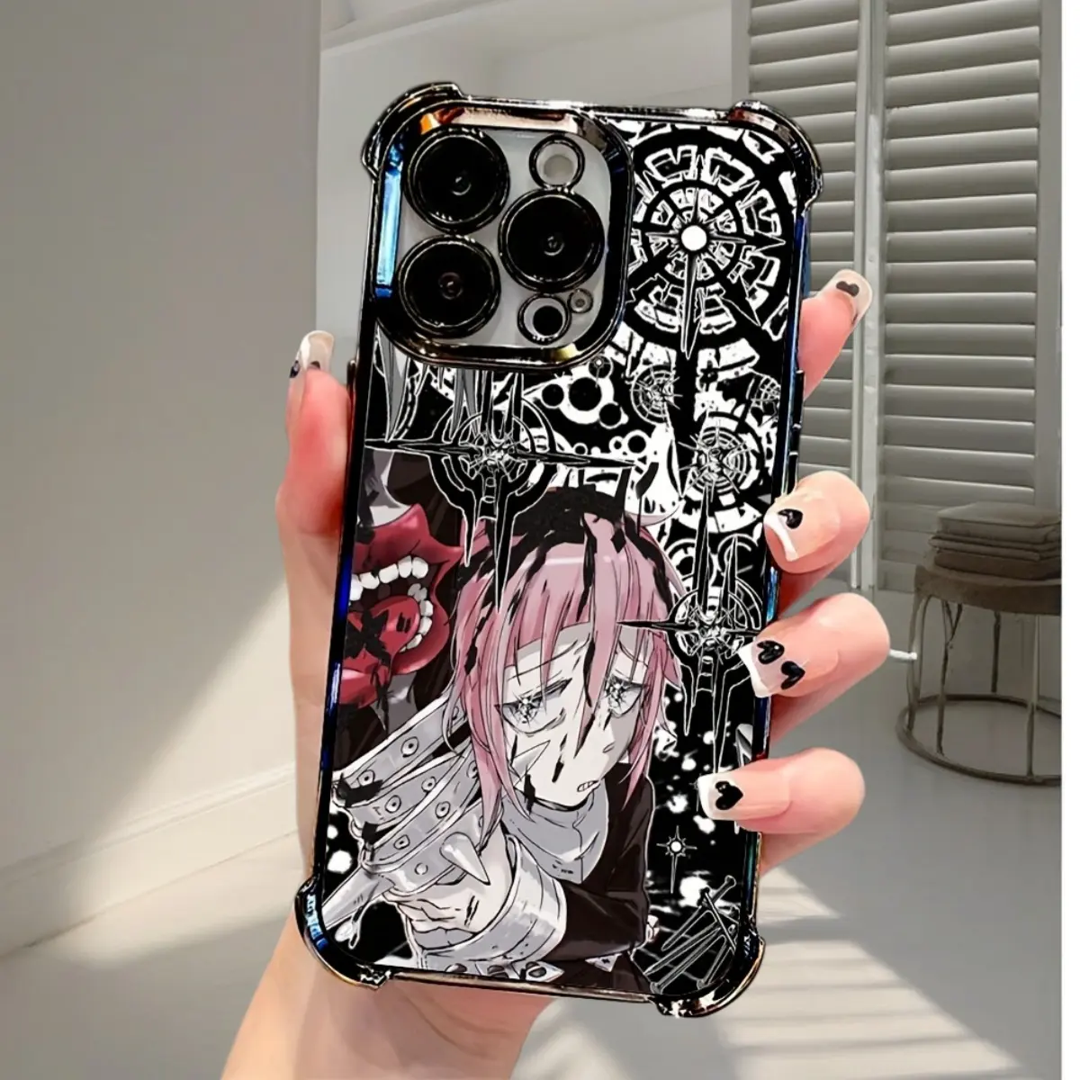 Anime Soul Eater Phone Case Compatible with iPhone 17, 16e, 16, 15, 14, 13, 12, 11, Mini, Pro Max Air X XR XSMAX 8, 7 Plus - Shockproof Transparent Soft Back Cover, , Daily Use Cover, Pop Culture Theme, Uv Printed Design, Casual Users, Tech Enthusiasts, F