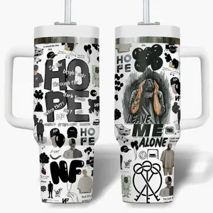 NF Real Music Inspired 20oz/30oz/40oz Stainless Steel Tumbler – H.O.P.E Album Double Wall Insulated Travel Mug, Music Fan Gift for Men & Women