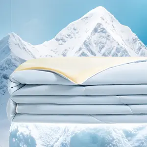 Hsecoyay Cooling Comforter, Silky Cool to the Touch Summer Quilt, Lightweight Breathable Bedding for Hot Sleepers, Soft All Season Design