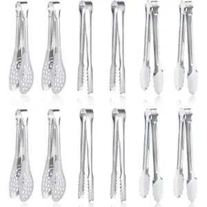 12Pack Small Serving Tongs, Mini Stainless Steel Appetizer Tongs, 5.1Inch(12.7cm) kitchenware - Home Improvement.
