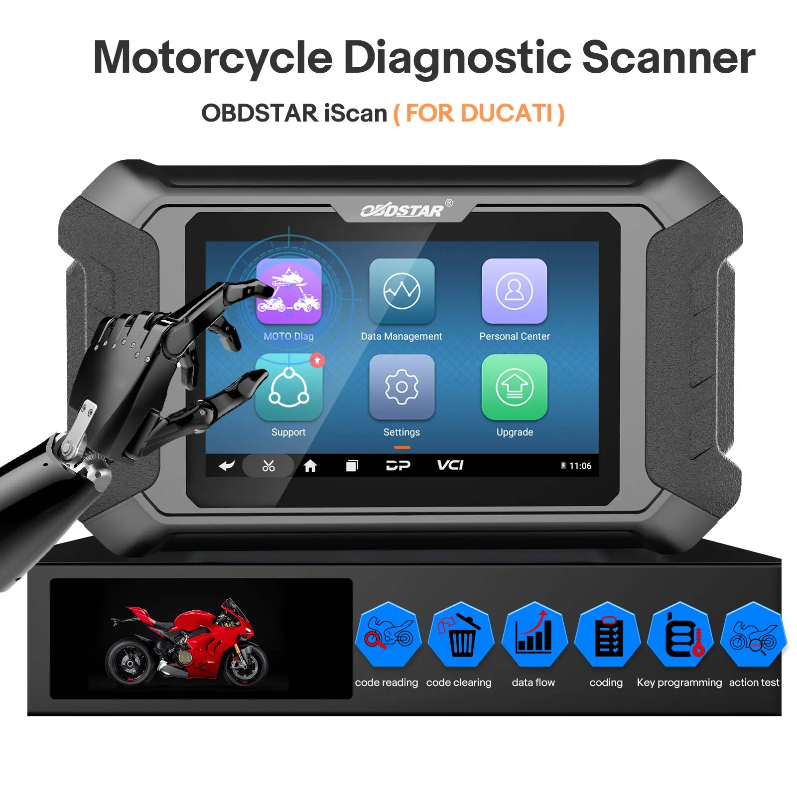 OBDSTAR iScan DUCATI Motorcycle Diagnostic Scanner