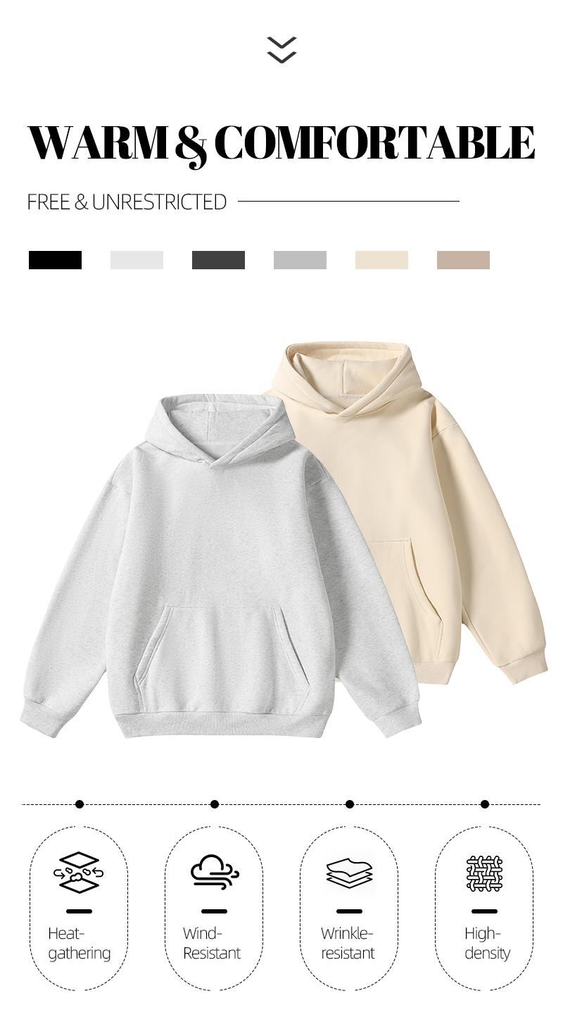 Men's Hoodie Cotton Blend Long Sleeve Pullover Regular Fit Soft Breathable Durable Everyday Comfort Machine Washable Casual Outdoor Urban Street Wear