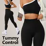 【Black Friday】Women's Slim-Fit Sports Clothes Set, Colorblock Design, Stretchy Sportswear, Pilates Outfits for Women, Exercise Clothing Set for Yoga, Fitness and Outdoor Activities