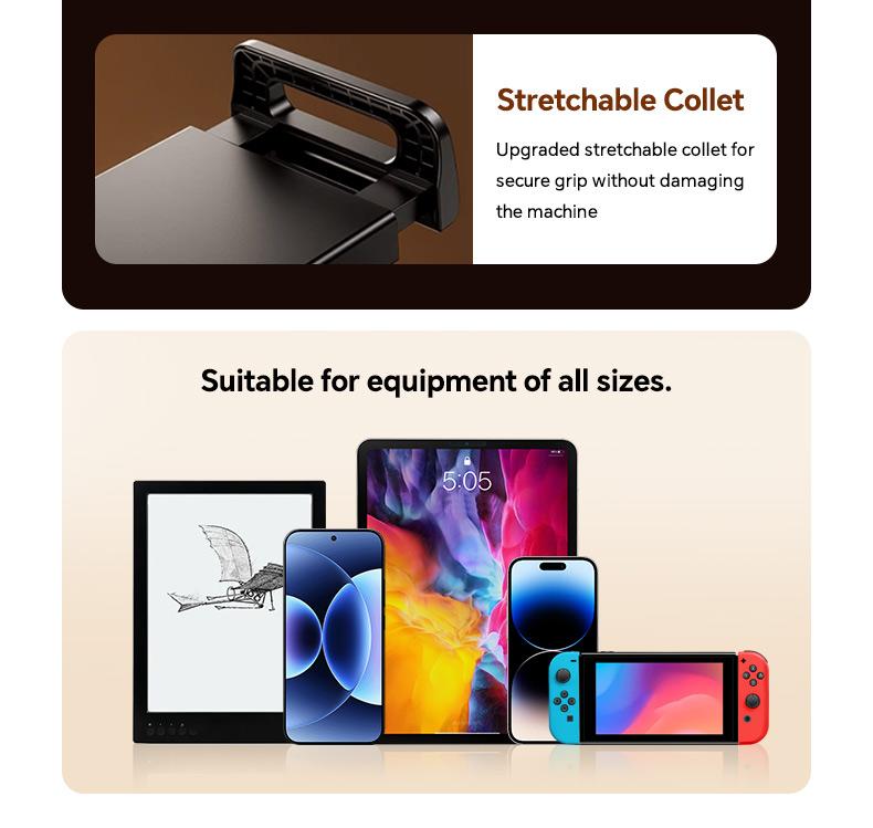 Metal Cantilever Stand For Phone & TabletMulti-angle Adjustable For Bedside Streaming, Office Work, Or Online Classes. Instantly Folds Flat To Save Space. Compatible With IPad, IPhone, Modern Design With Durable Construction For Reliable Support.